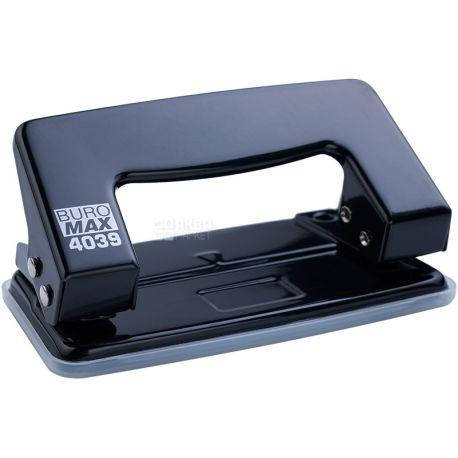 

Дырокол металлический Buromax Jobmax на 10 л, черный, 100х55х50 мм BM.4039-01