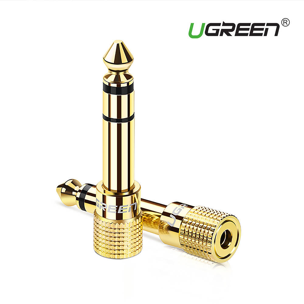

Переходник адаптер 3.5 на 6.35 / 6.5 jack аудио адаптер Ugreen