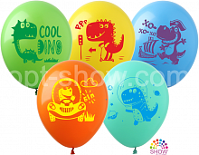 

Латексный шарик ArtShow 12"(30 см) Дино на ассорти, Персиковый