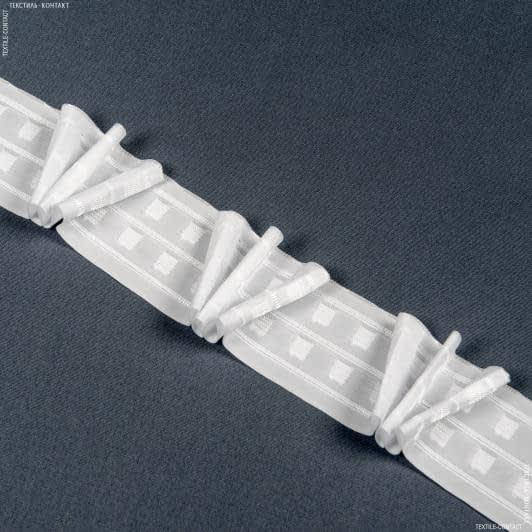 

Тесьма шторная кс-1:2.5 65мм±0.5мм /100м матовая куриная лапка