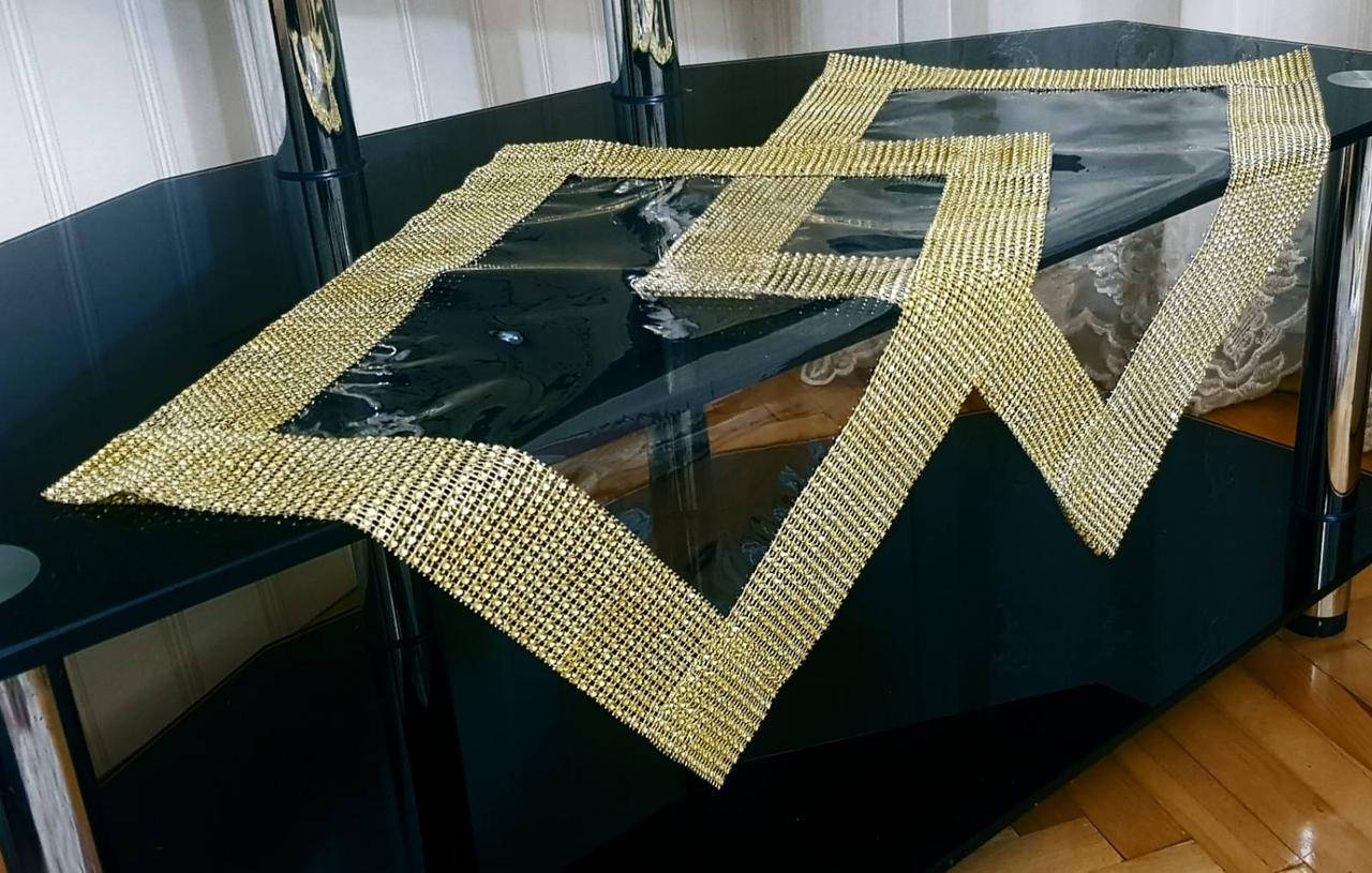 

Силиконовая салфетка сервировочная золото "35х50"