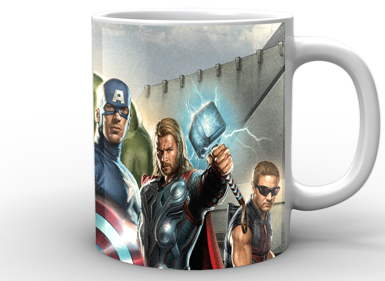 

Кружка GeekLand Мстители Avengers постер AG.02.002, Белый