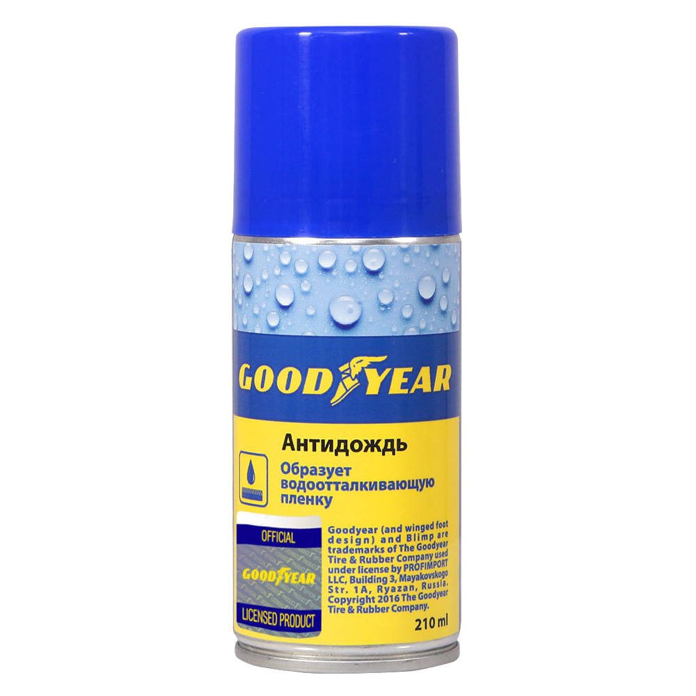 

Антидождь GOODYEAR аэрозоль 210 мл (GY000708)