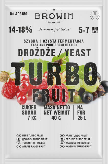 

Турбо-дрожжи для фруктов BROWIN FRUIT TURBO