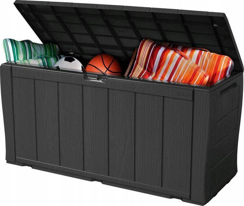 

Садовый сундук KETER SHERWOOD STORAGE BOX 270л Графит, Серый
