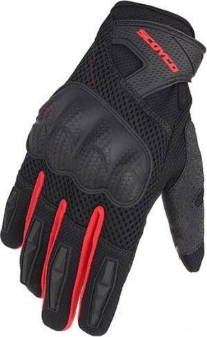 

Мотоперчатки красные Scoyco, Черный