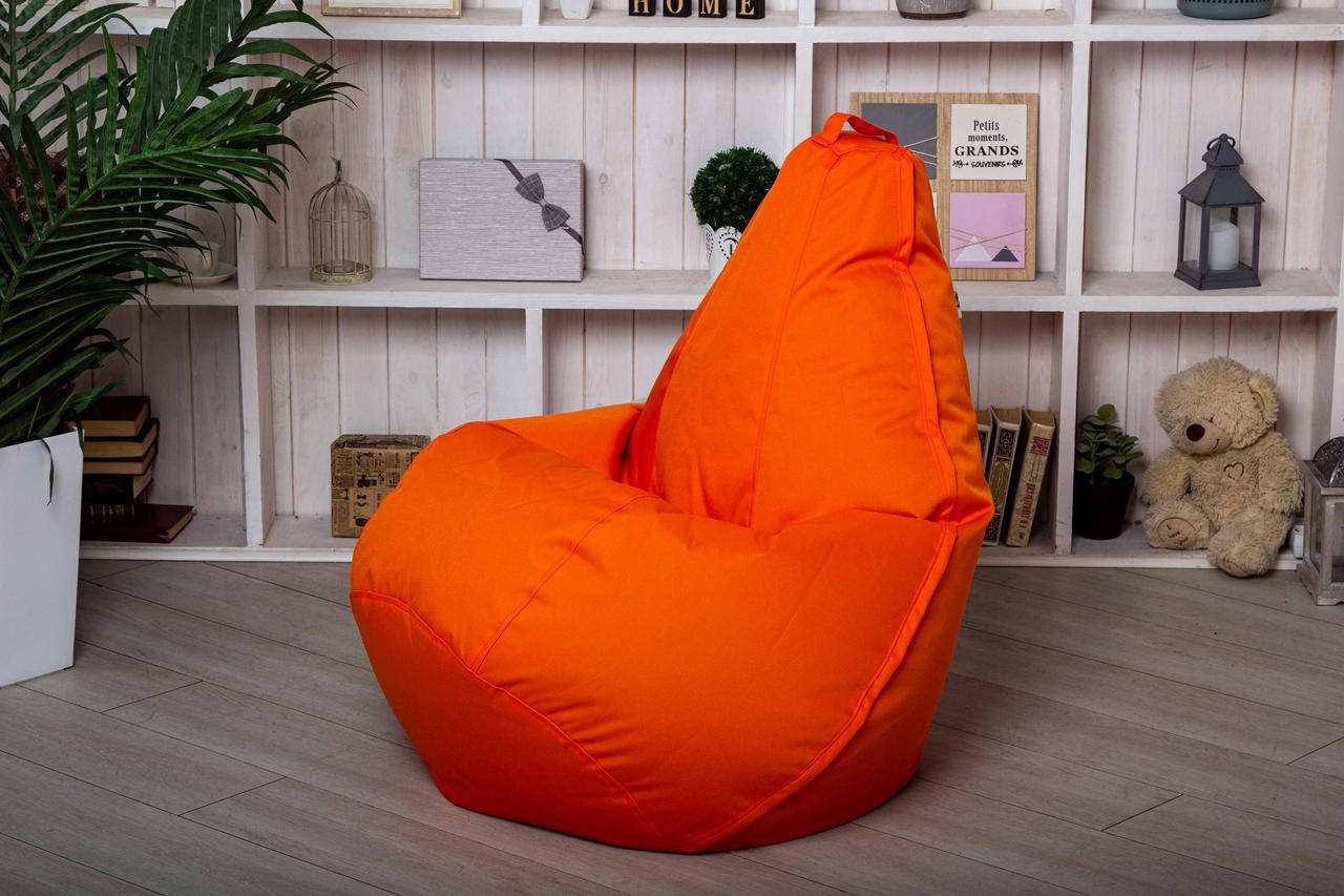 

Кресло мешок груша пуфик XL (120х75) Оранжевое
