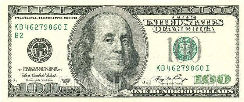 

Сувенирные деньги 100 долларов 80шт/уп