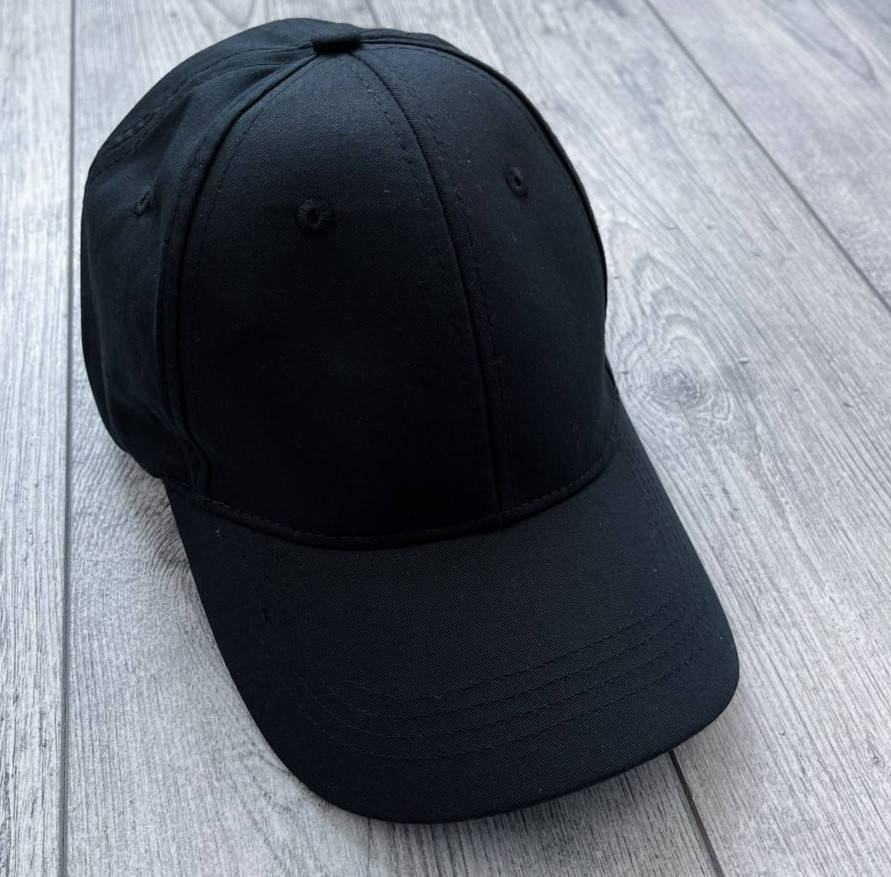 

Мужская кепка бейсболка черная классика. Живое фото, Черный
