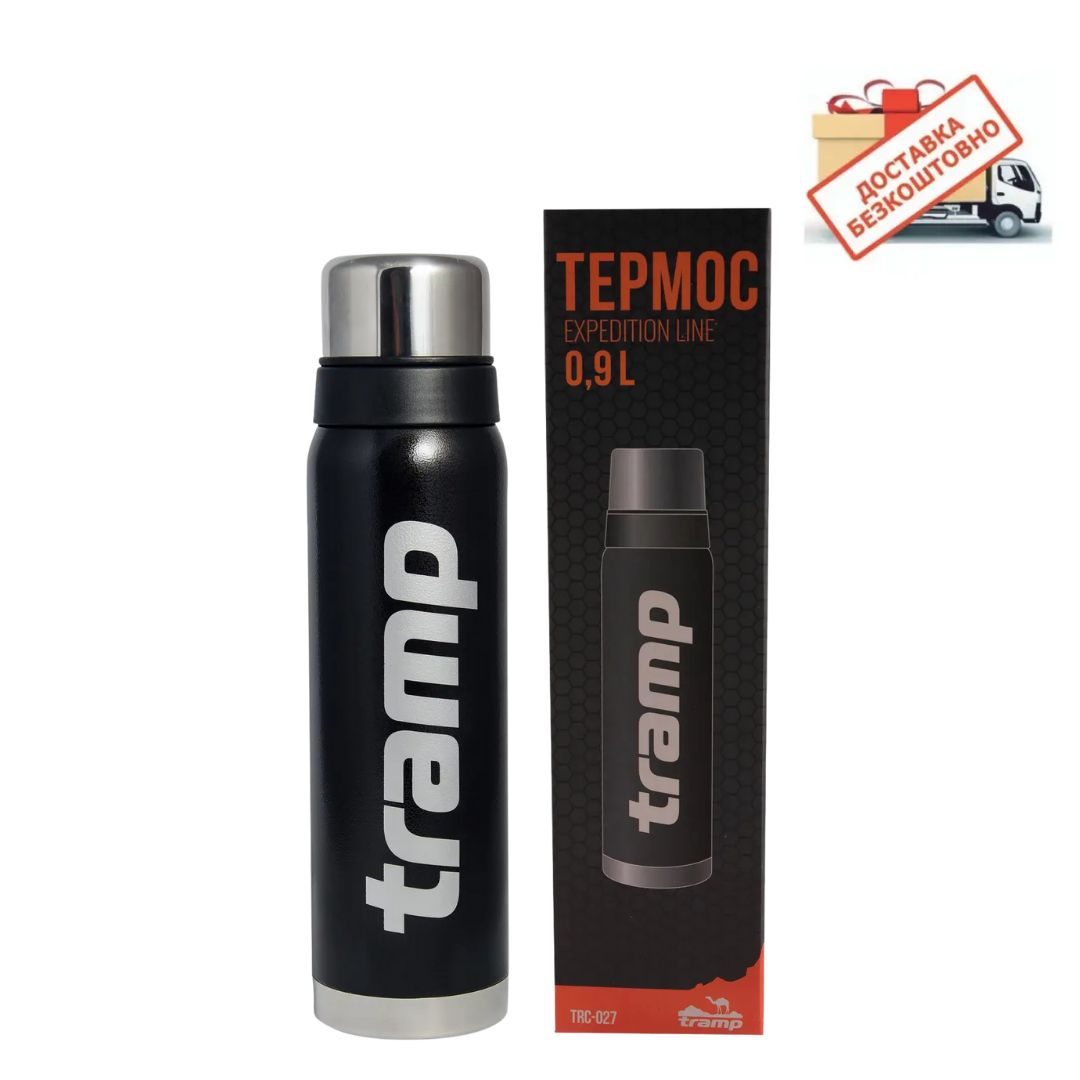 

Термос Tramp 0.9л. Expedition Line TRC-027 черный. термос трамп