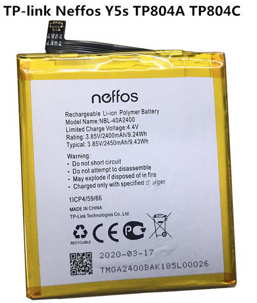 

Батарея TP-Link Neffos Y5s TP804A / NBL-40A2400 Original