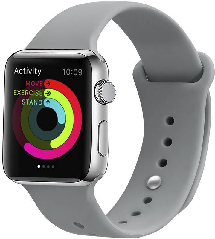 

Ремешок UWatch Silicone Strap for Apple Watch 42/44 mm Concrete