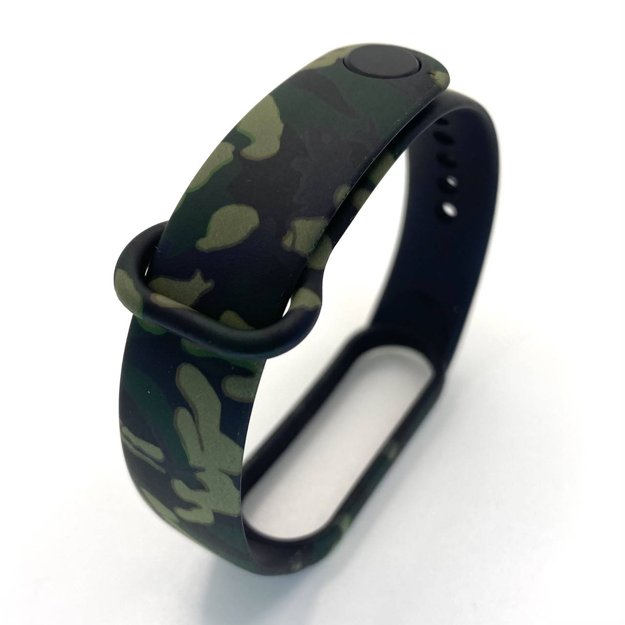 

Ремешок Mi band 5 6 с рисунком Green camouflage