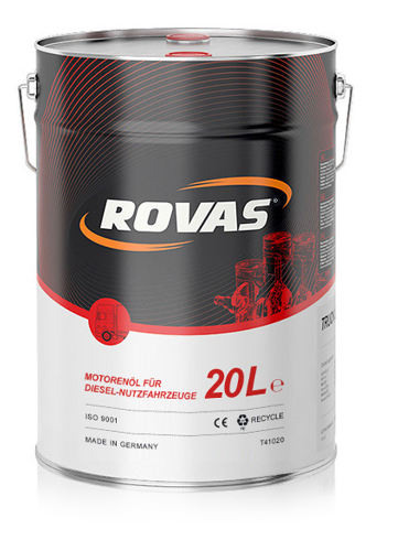 

Масло моторное грузовое 15W-40 Rovas Truck минеральное .20л.(EURO 2/3) MAN M 3275-1