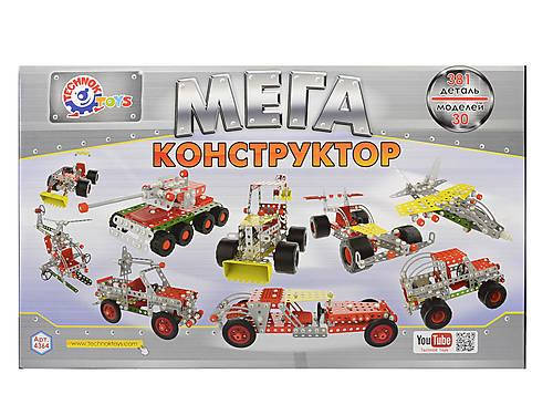 

Металлический конструктор ТехноК МЕГА 381 деталь 4364