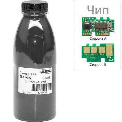 

Тонер Xerox Phaser 3020/WC 3025, 45г Black +chip AHK (3202660)