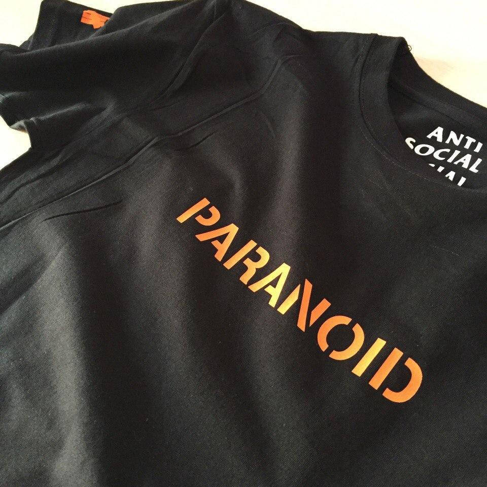 

Футболка с принтом A.S.S.C. Paranoid | Anti Social social club | XL