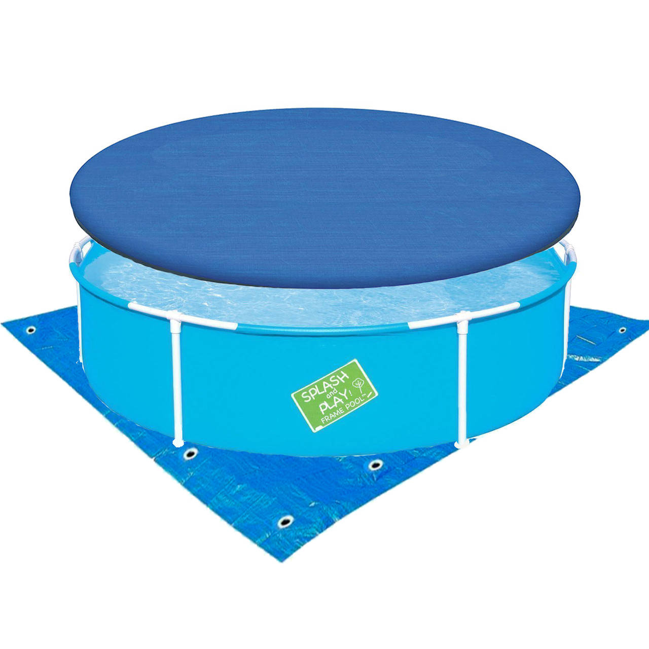 

Каркасный бассейн Bestway 56283-2, 152 х 38 см, (тент, подстилка)