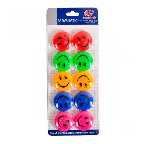

Магниты для магнитной доски, смайлики 3см 10шт
