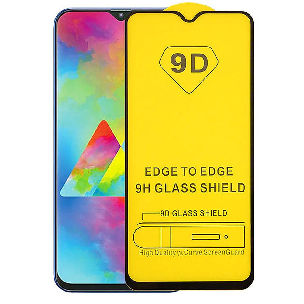 

9D full glue защитное стекло для Samsung Galaxy A50s (2019) A507 - black - полная проклейка, Черный
