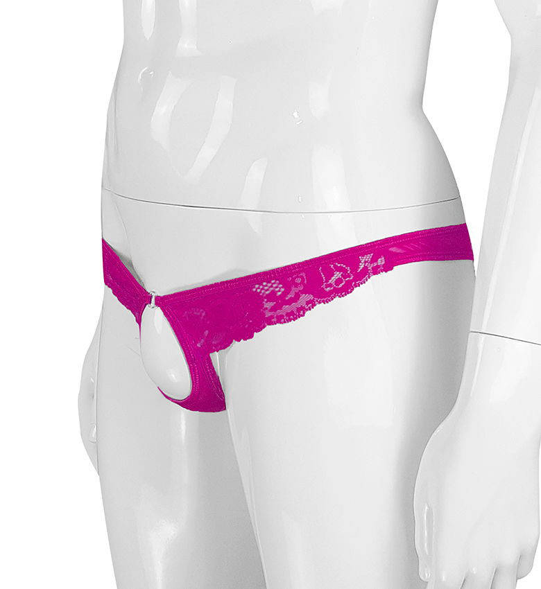 

Сексуальные мужские трусики с отверстием Блейк Белый XL, Розовый