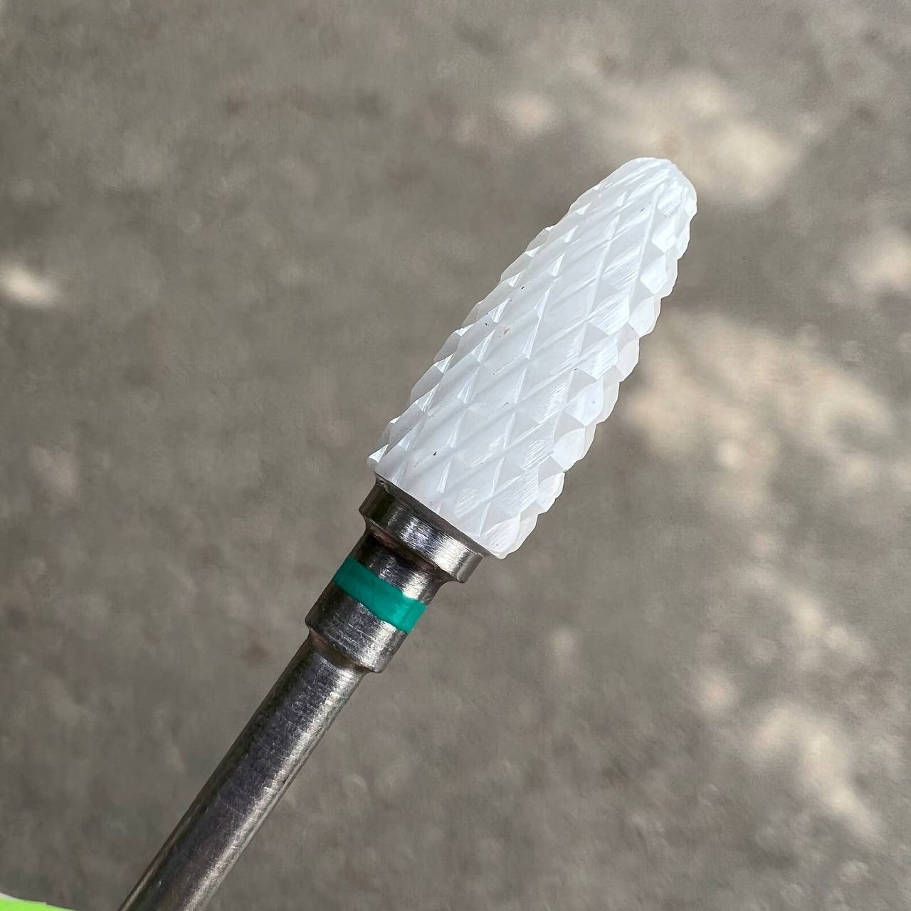 

Фреза керамика для снятия материала с зелёной насечкой, Красный