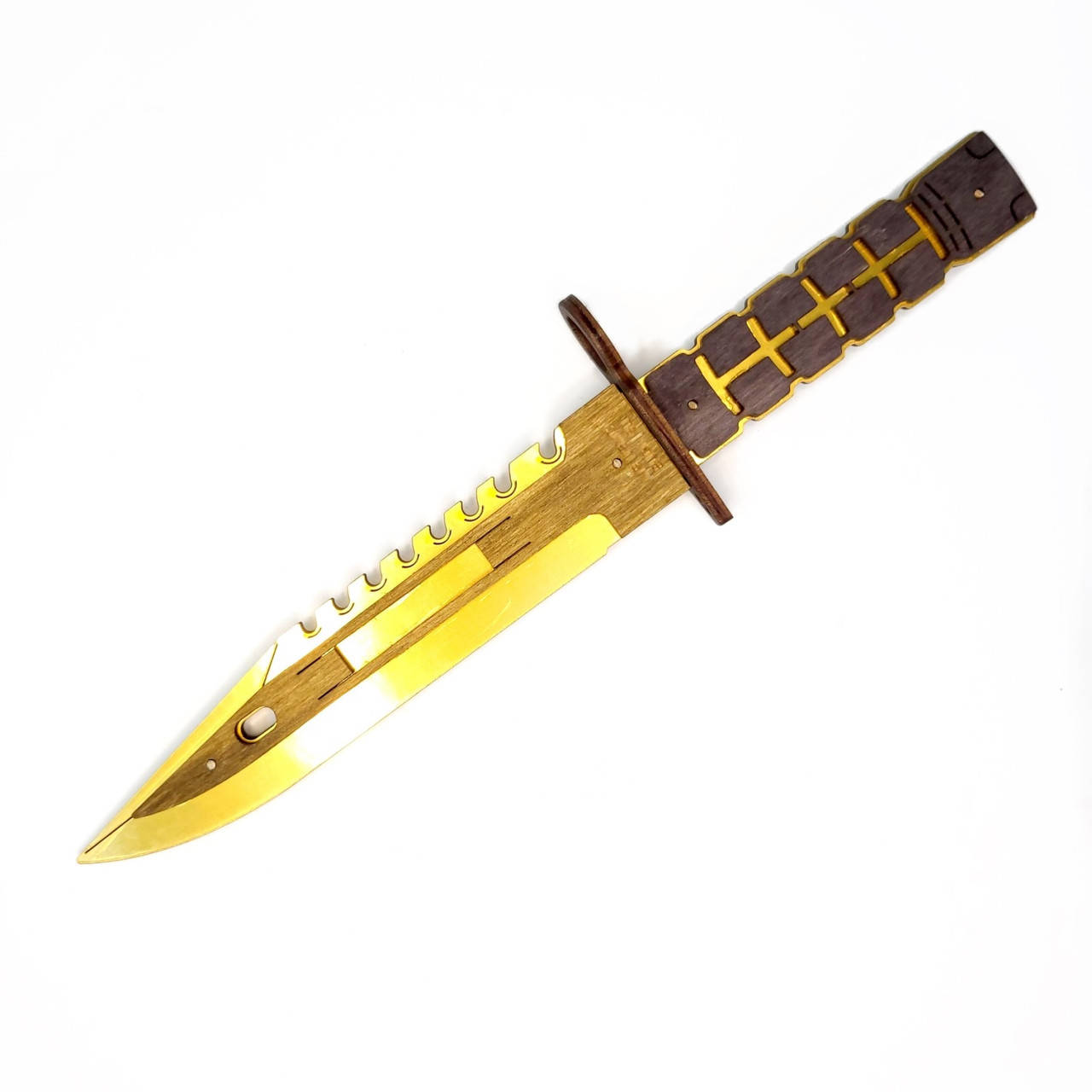

Деревянный Детский Нож "М-9 BAYONET GOLD" Золото из STANDOFF 2, игрушечное оружие