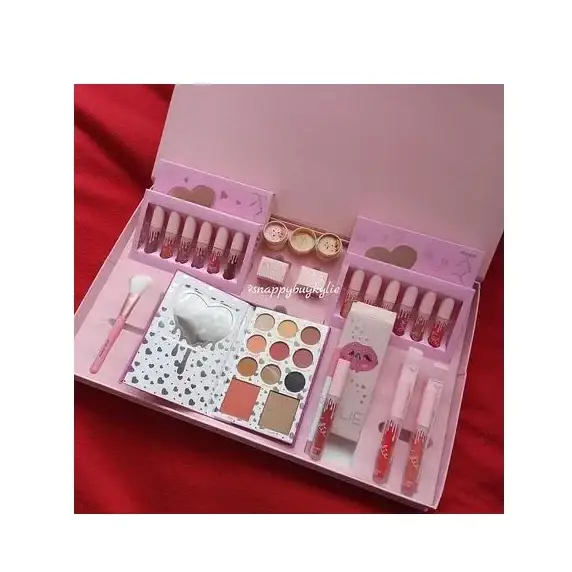 

Набор косметики Kylie Jenner Big Box розовый, большой подарочный набор для макияжа