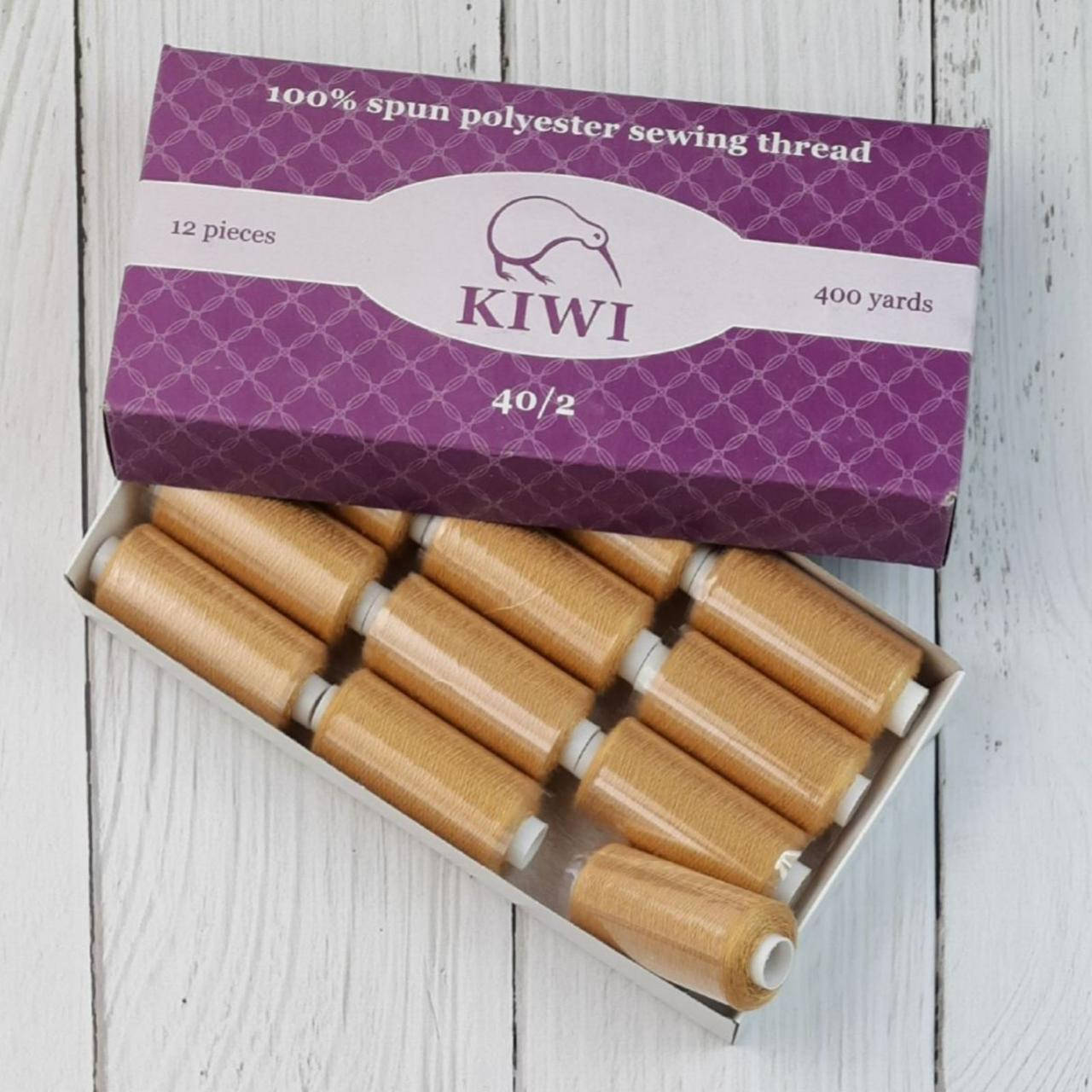 

Швейные нитки KIWI 40/2 (400 ярдов) №459 ПЕСОК, Коричневый
