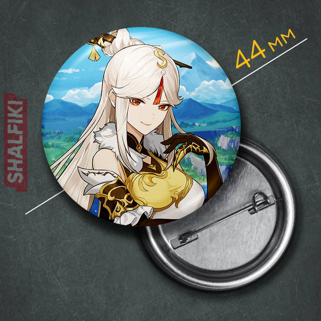 

"Нин Гуан (Геншин / Genshin)" значок круглый на булавке Ø44 мм