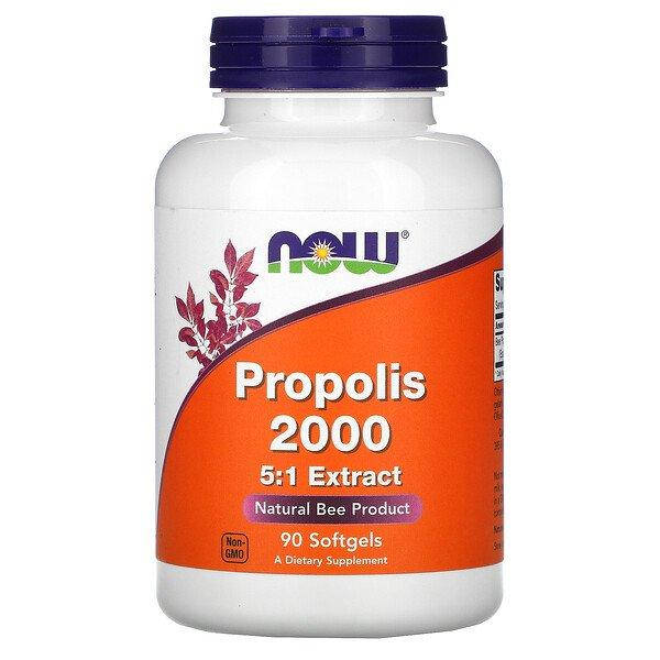 

Now Foods, Propolis 2000 (90 капс.), прополис экстракт, прополіс