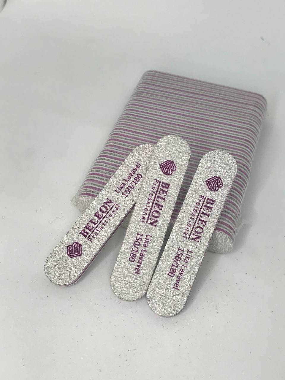 

Пилка для ногтей mini BELEON 150/180, 25шт/уп.