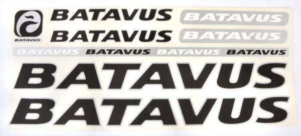 

Наклейка Batavus на раму велосипеда, черный (NAK038)