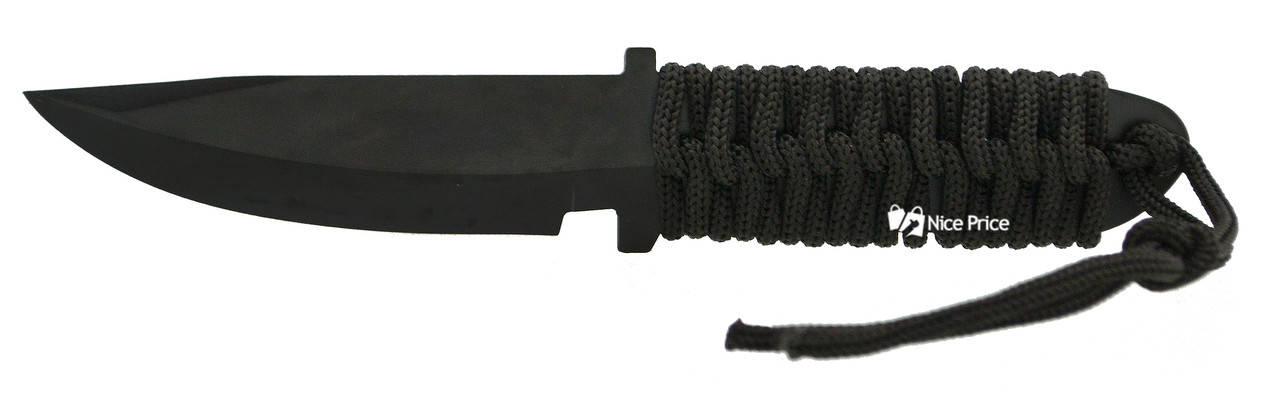 

Нож тактический Boruco с чехлом Black, Черный