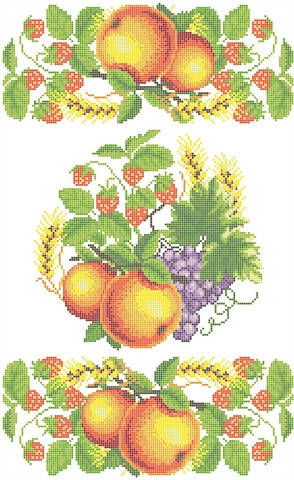 

РСВ-005. Схема для вишивки бісером Рушник до Спаса.