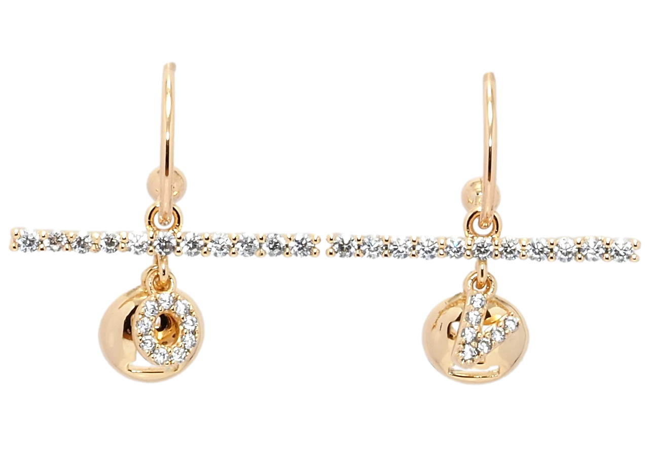 

Серьги Xuping Позолота 18K гвоздики (пусеты) "Подвески Love"