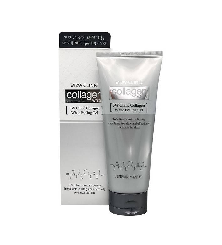 

Пилинг-скатка отбеливающая с коллагеном 3W CLINIC Collagen White Peeling Gel 180ml
