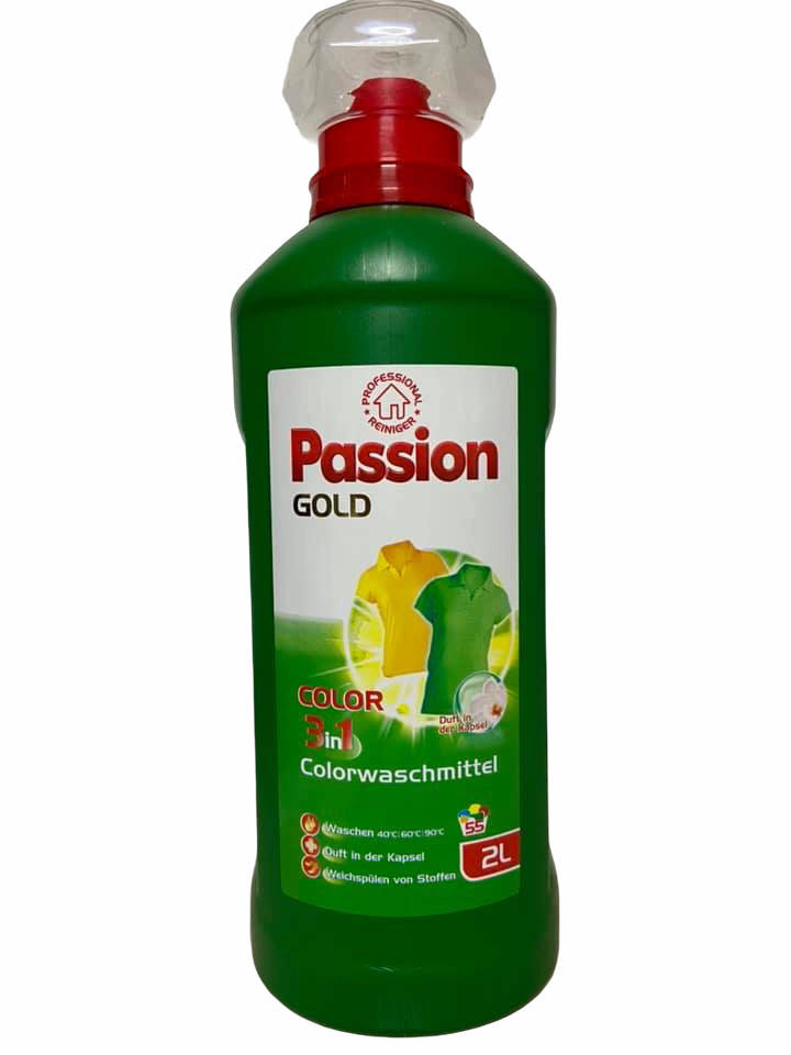 

Гель для прання Passion Gold Color 3 в 1 2 л (55 циклів прання) 4260145998174