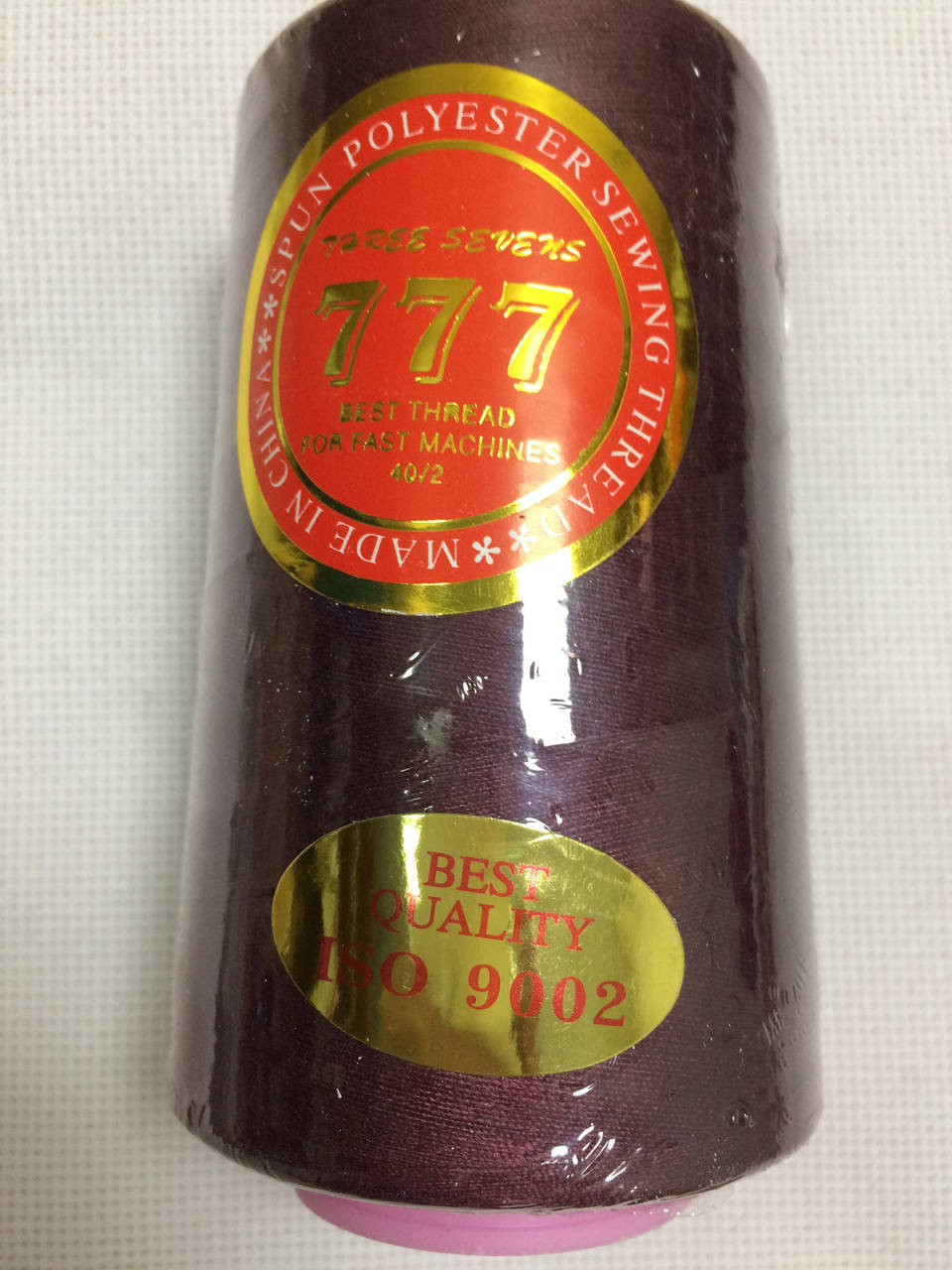 

Нитки для шитья 777 № 40 цвет бордо, Бордовый