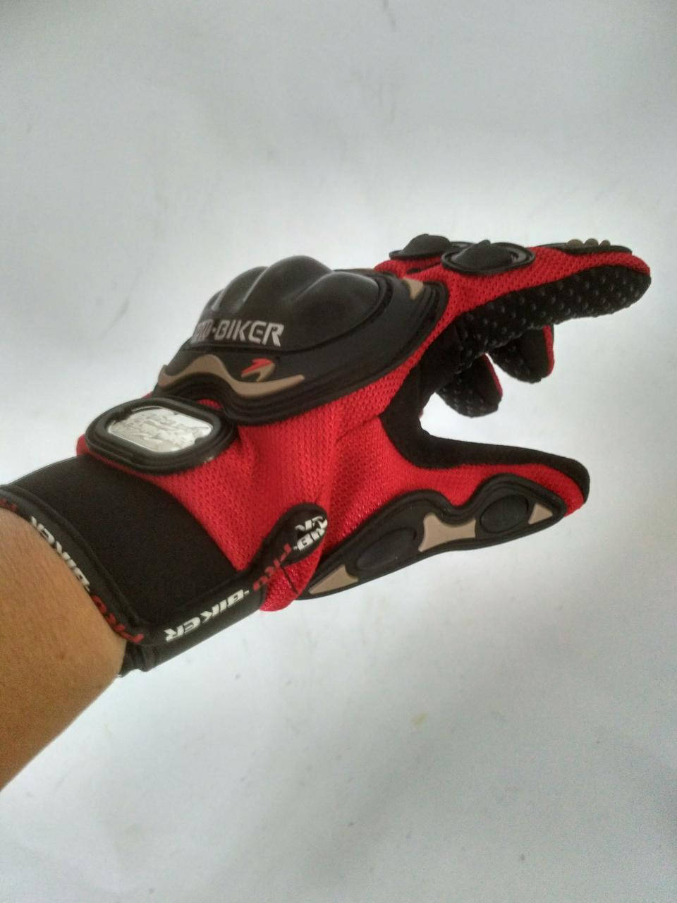 

Мото перчатки PRO-BIKER, красно-черные, размеры L, XL