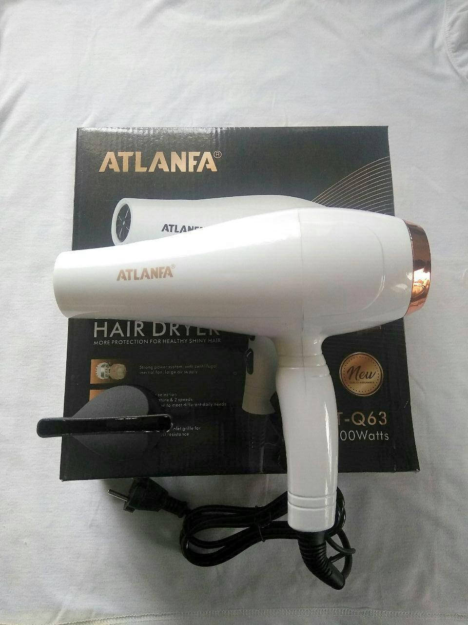 

Качественный фен для волос ATLANFA AT-Q63 2500w белый