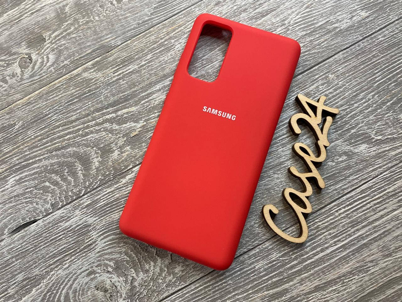 

Чехол Soft touch для Samsung Galaxy S20 FE (на самсунг с20 фе) красный