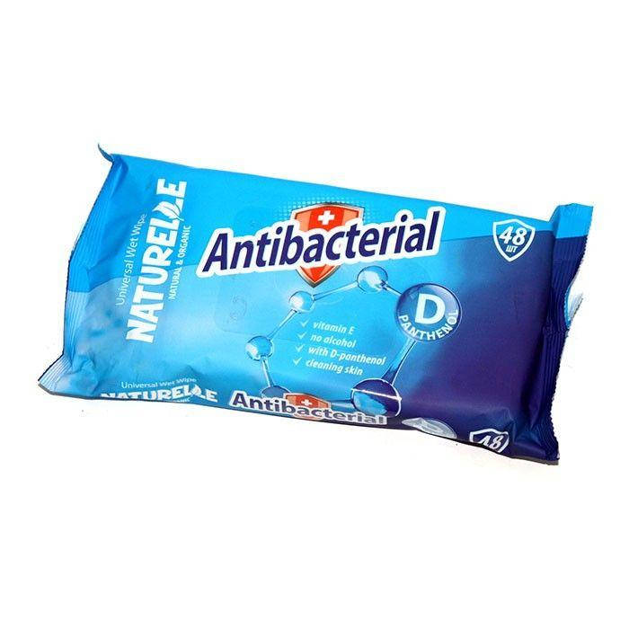 

Серветки вологі Naturelle antibacterial 48шт