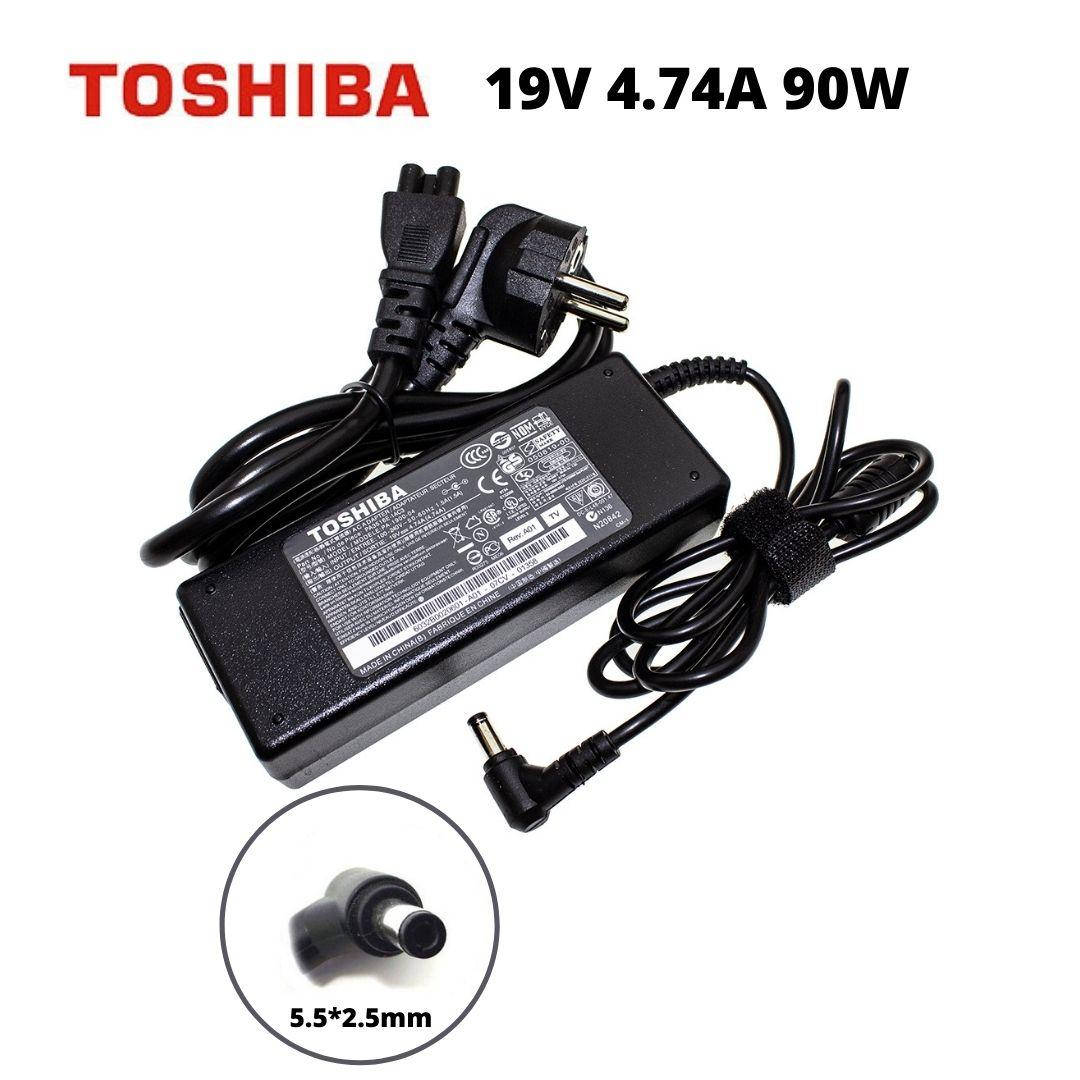 

Блок питания для ноутбука Toshiba 19V/ 4.74A/ 90W (разъём 5.5*2.5mm) + сетевой кабель