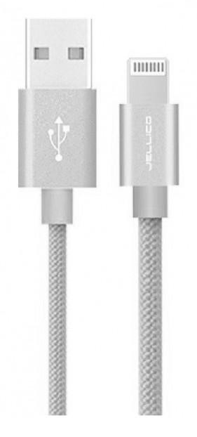 

Кабель USB Lightning 3A GS-20 Jellico 2m Silver, Светло-серый