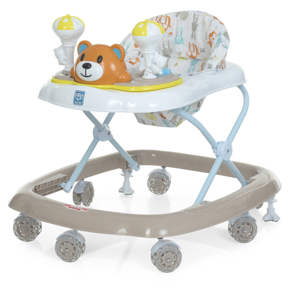 

Ходунки «Bambi» M 3656-S-2 Beige (музыка, свет, игровая панель, силиконовые колеса), Бежевый