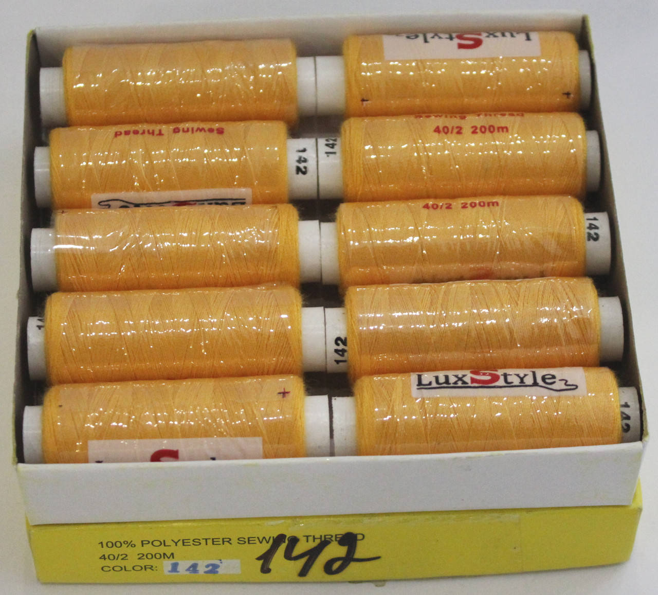 

Нитки швейные LuxStyle 40/2-200м (100% полиэстeр) №142, Разные цвета