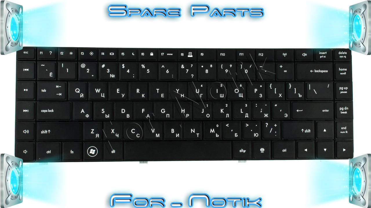 

Клавиатура для ноутбука HP (Compaq: 320, 325, 420, 425, 620, 621, 625) rus, black (15.6"), Черный