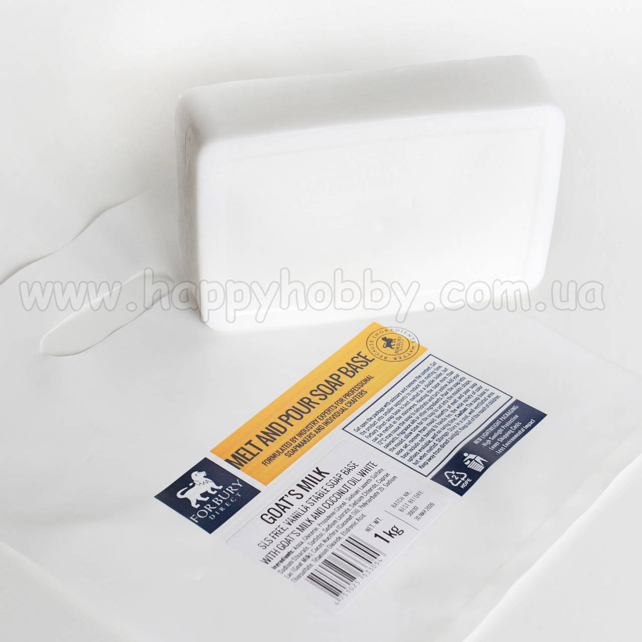 

Основа для мыла Forbury Goats Milk, 1 кг (нарезная)