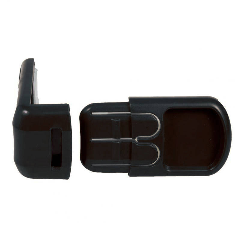 

Замок блокиратор угловой от детей (двухкнопочный) черный